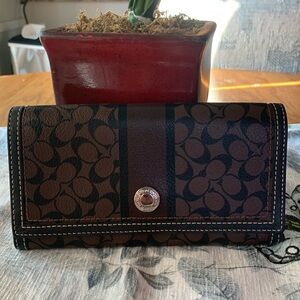 Coach Brown and Black Women's Wallet
